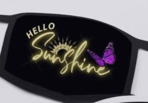 HelloSunshineButterfly Face Mask